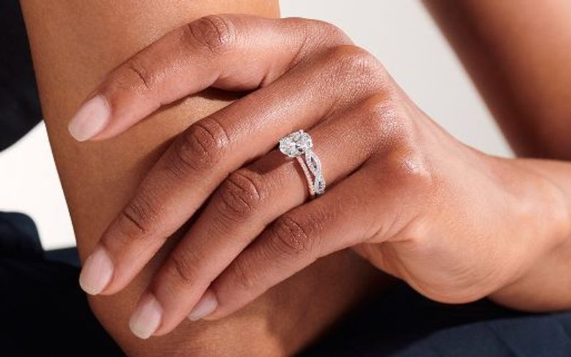 Infinity twist wedding ring and engagement ring Infinity twist wedding ring and engagement ring