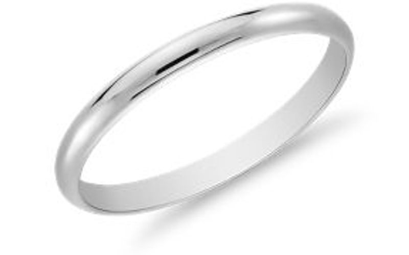 White gold wedding band White gold wedding band